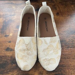 Pineapple Canvas Flats